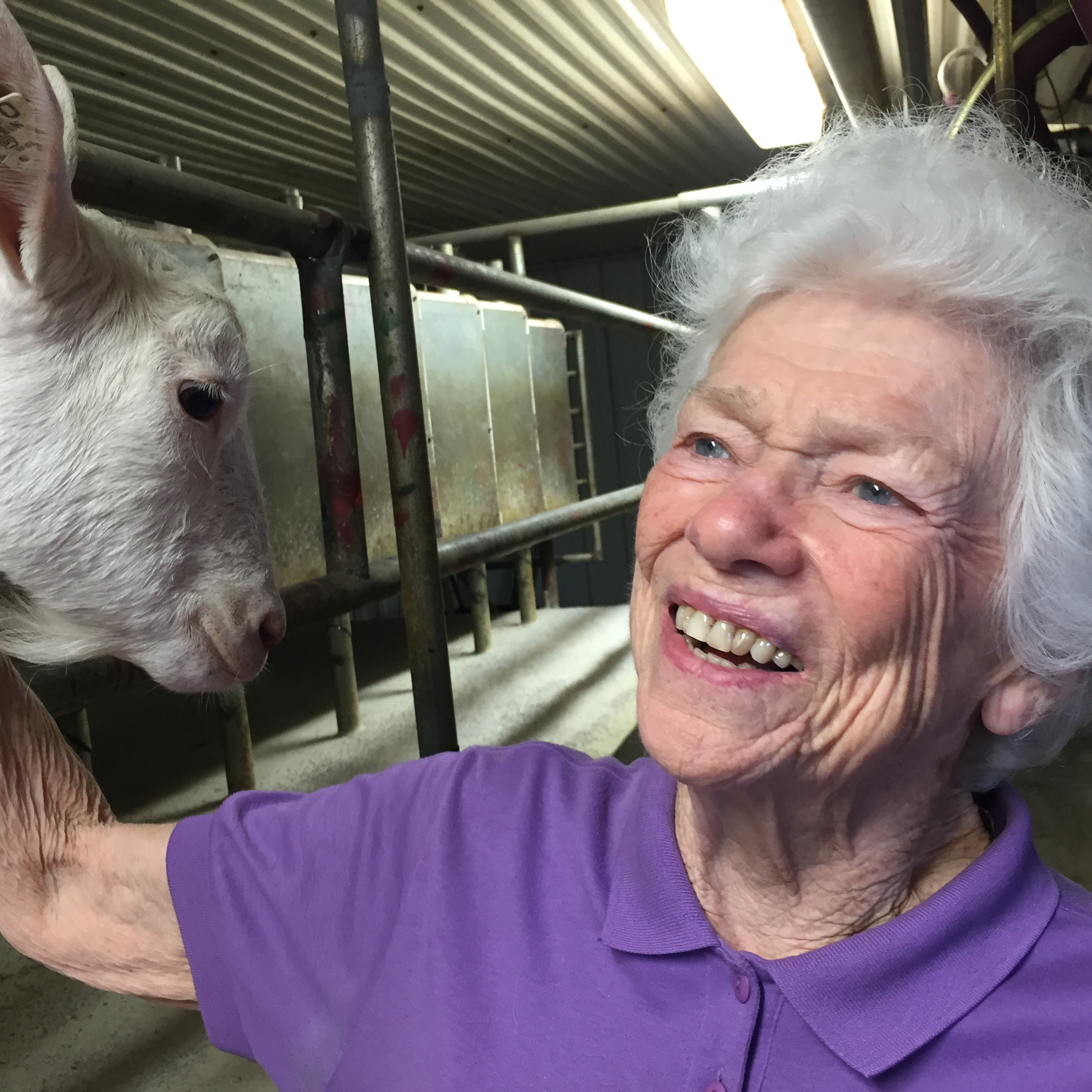 Mom at Goat Farm
